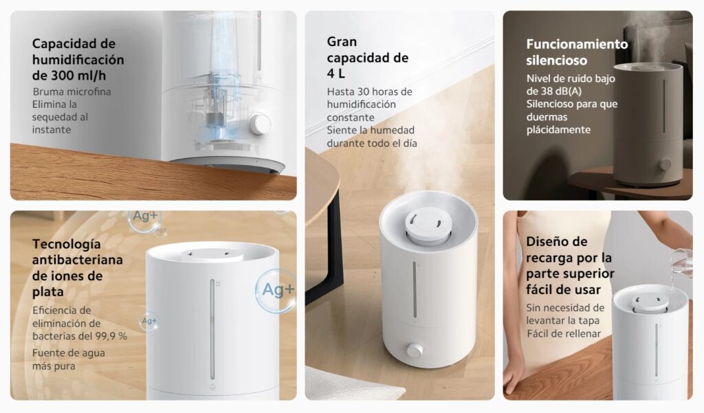 dispositivo xiaomi humidificacor humidifier 2 lite